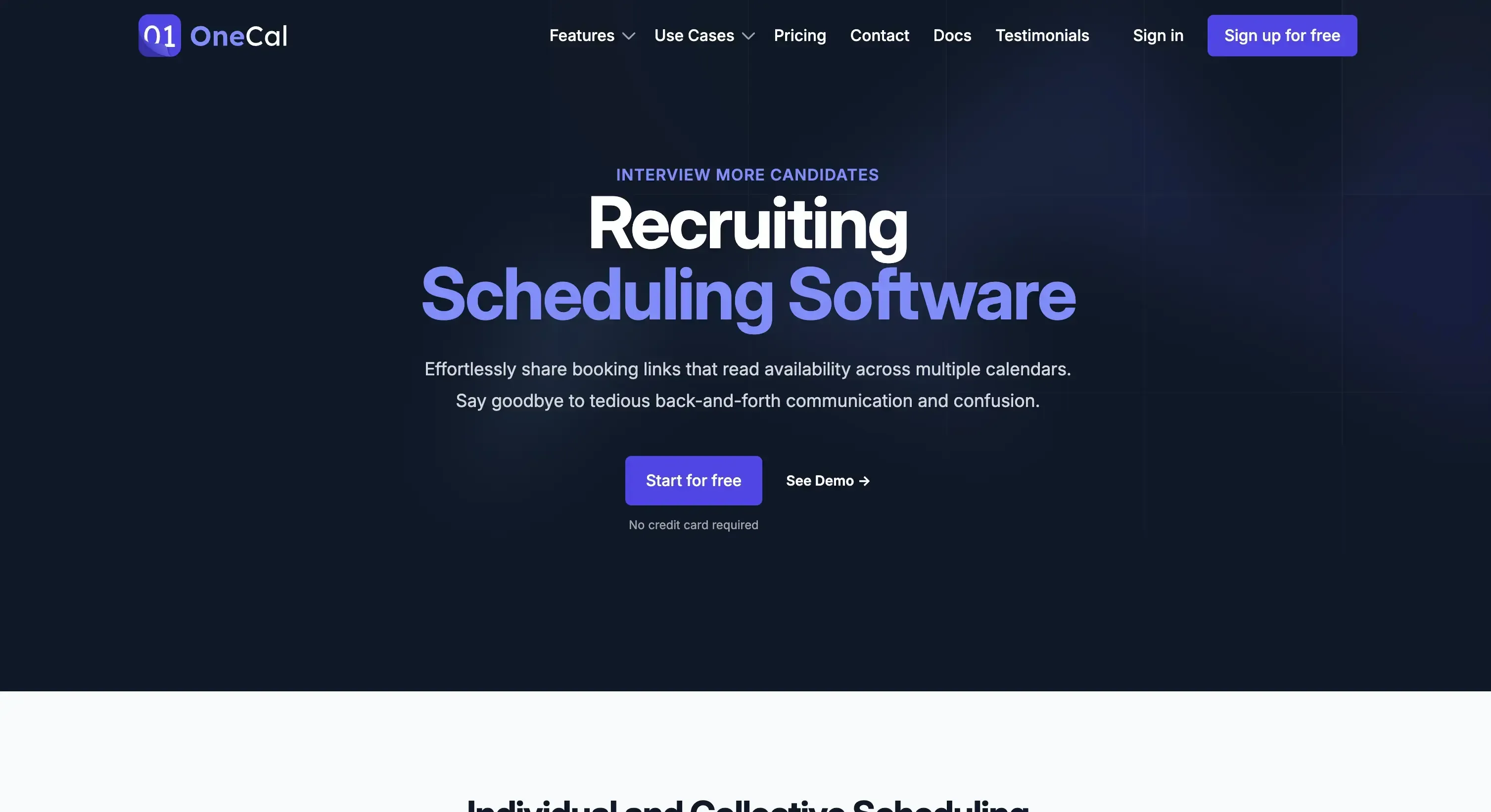 onecal recruiting scheduling software onecal recruiting scheduling software