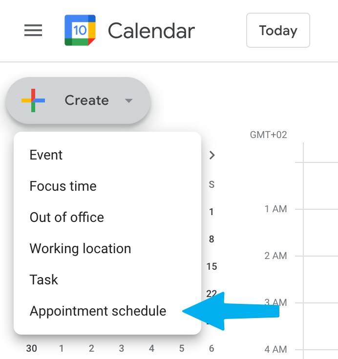 Google "Appointment schedule" option.