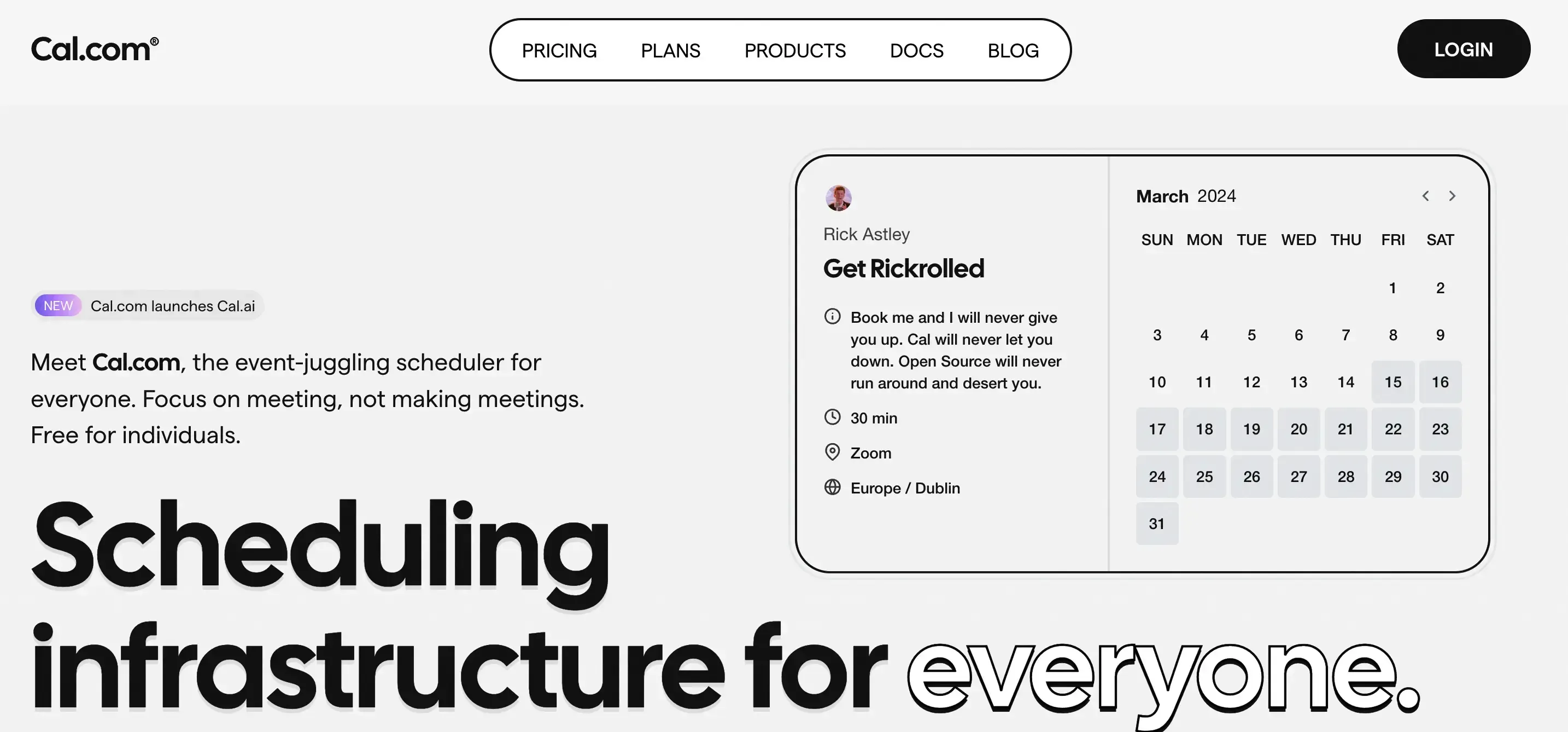 Cal.com calendar tool Cal.com calendar tool
