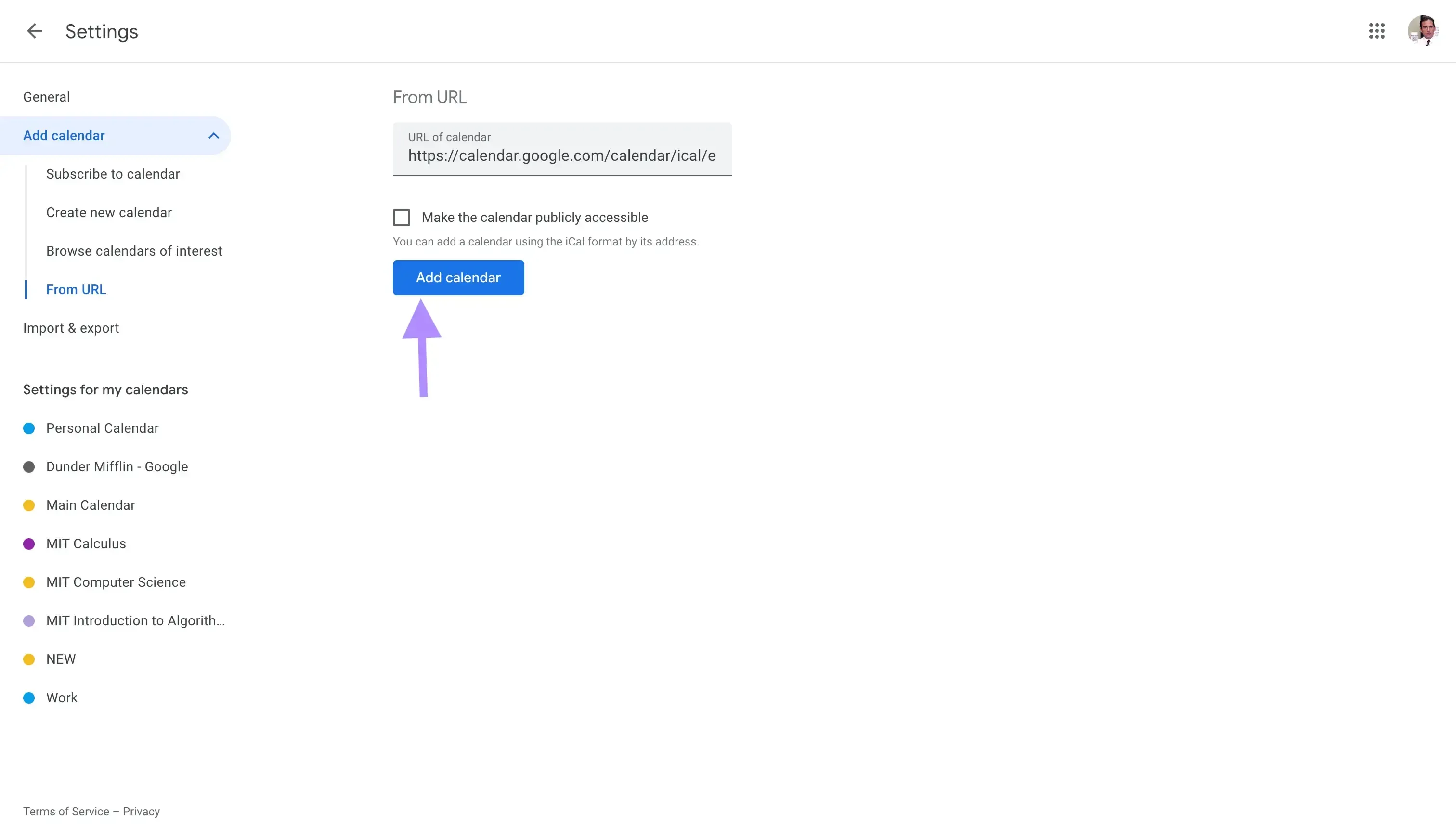 Google Calendar - Add Calendar Google Calendar - Add Calendar