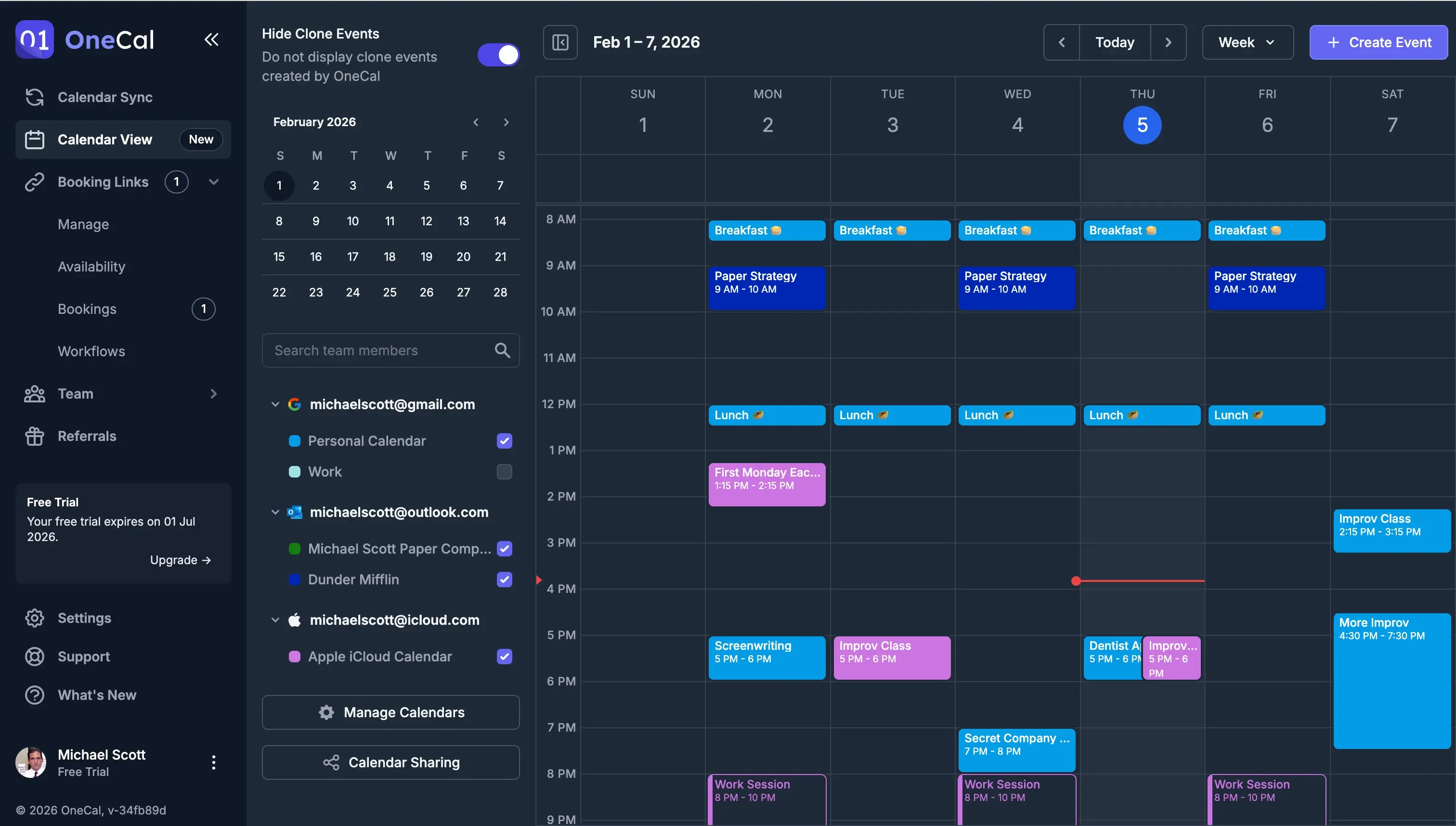 Dark Mode in Calendar View