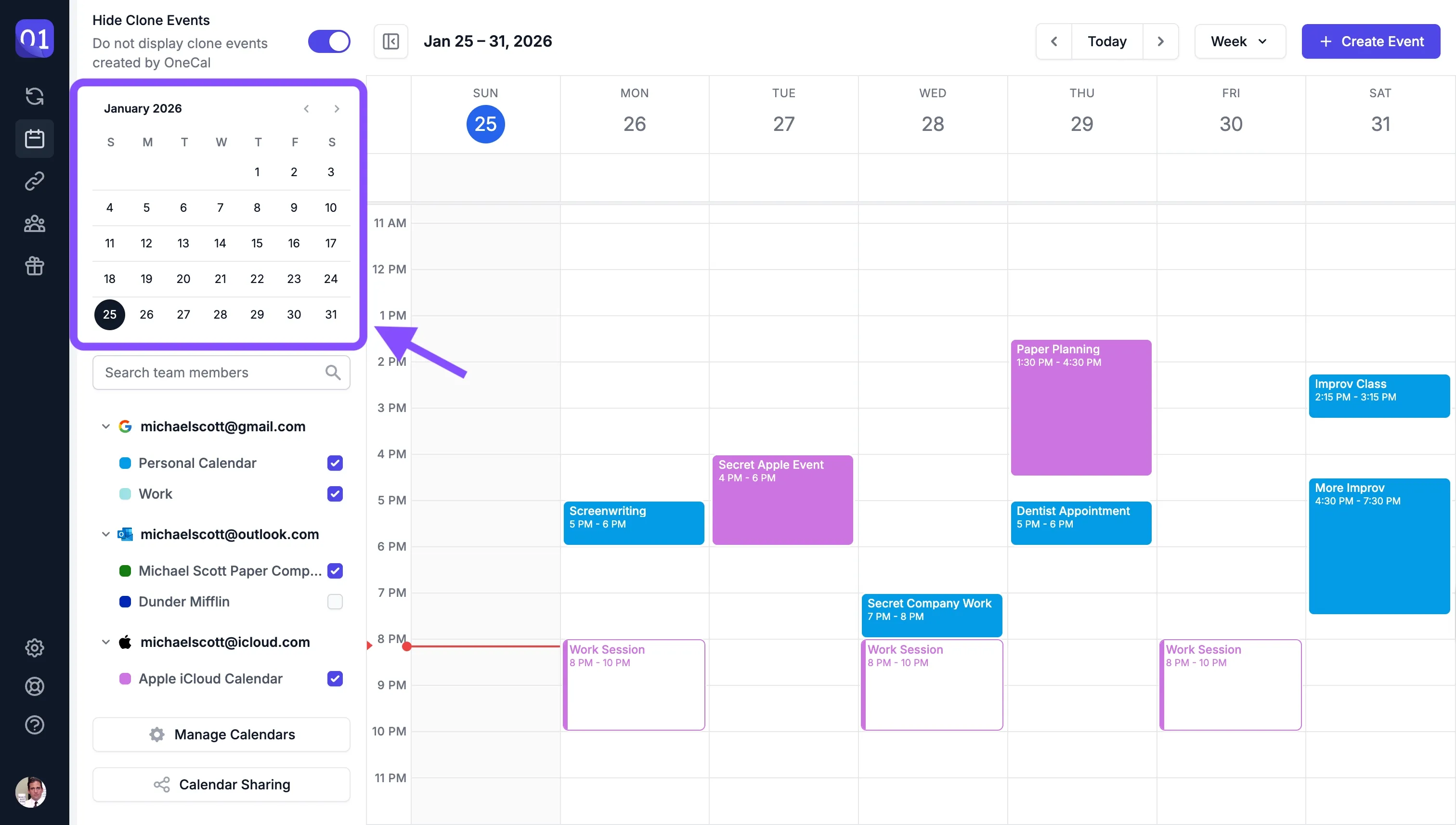 DatePicker on Calendar View DatePicker on Calendar View