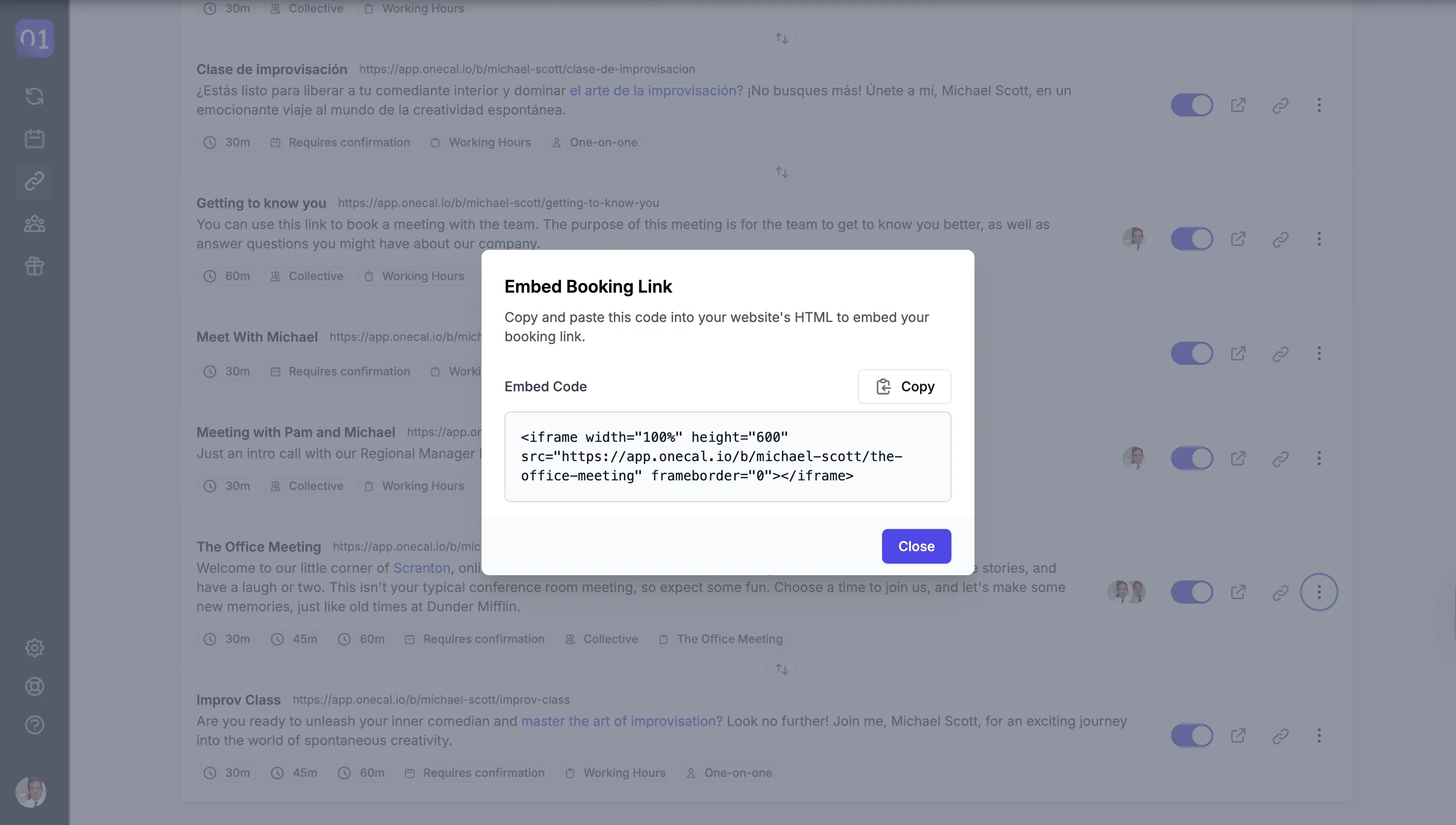 Embed Booking Link Embed Booking Link
