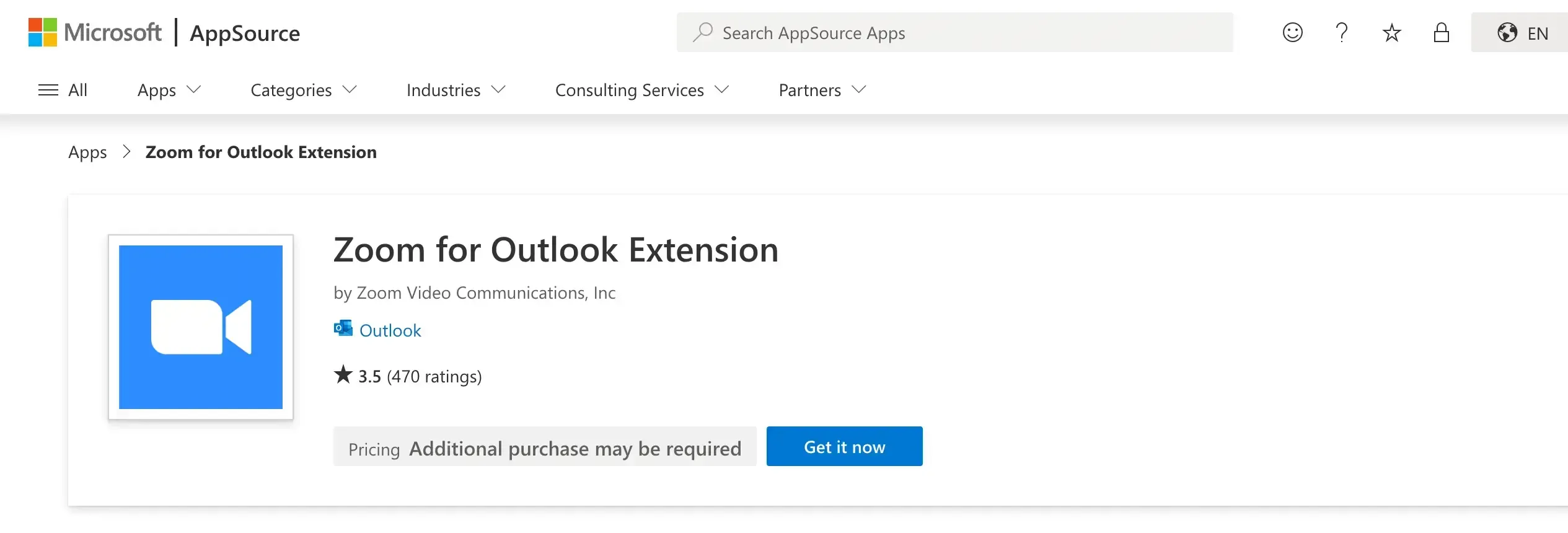 Zoom for Outlook Zoom for Outlook