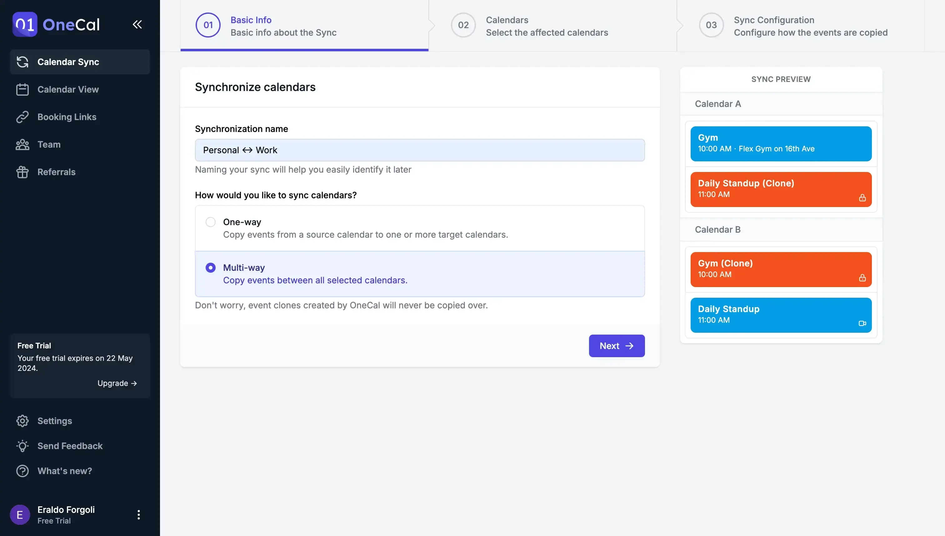 Select the Google Calendar Merge Direction Select the Google Calendar Merge Direction