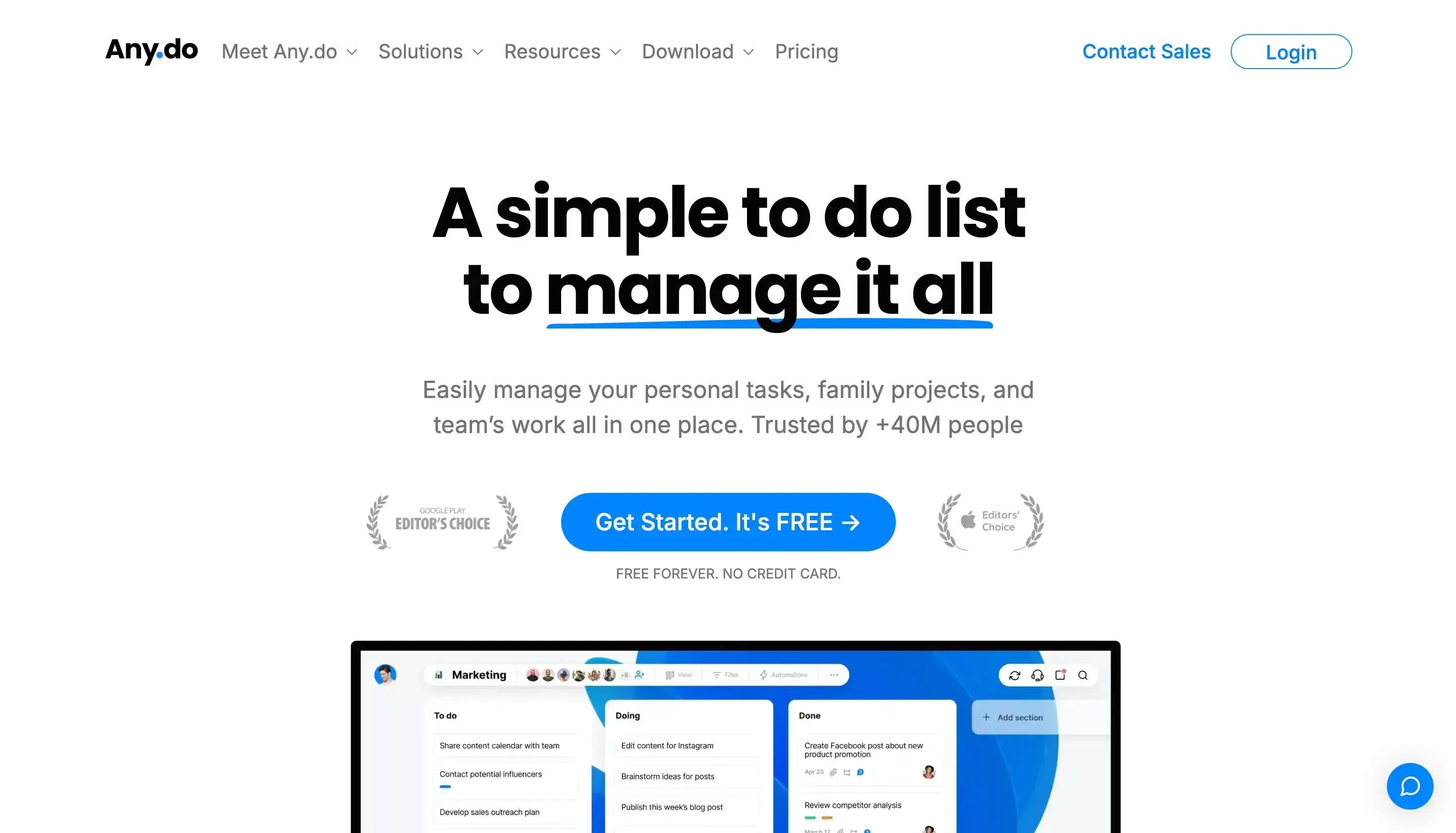Any.do Landing Page Any.do Landing Page