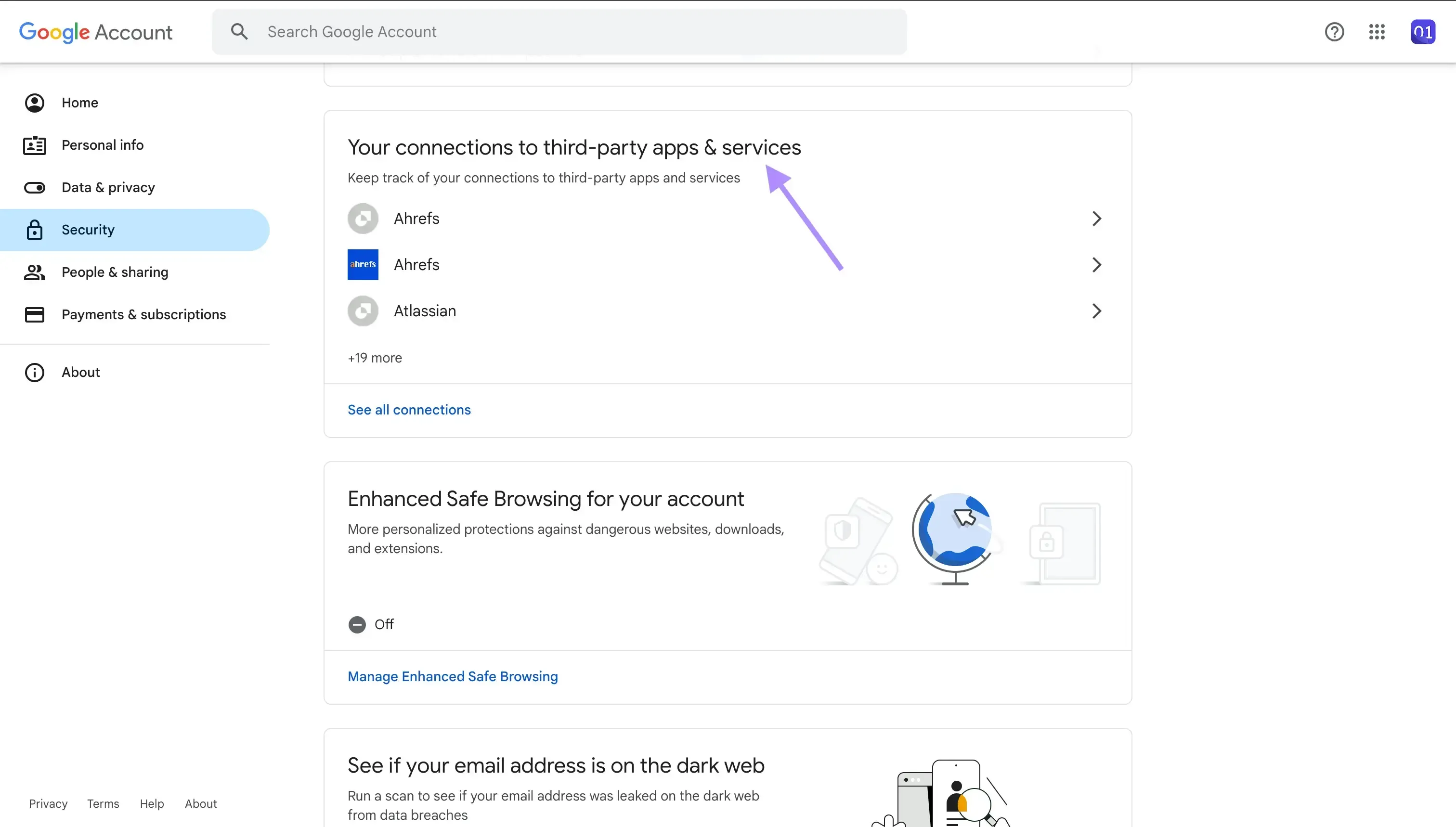 Google Account - Your connections to third-party apps & services Google Account - Your connections to third-party apps & services