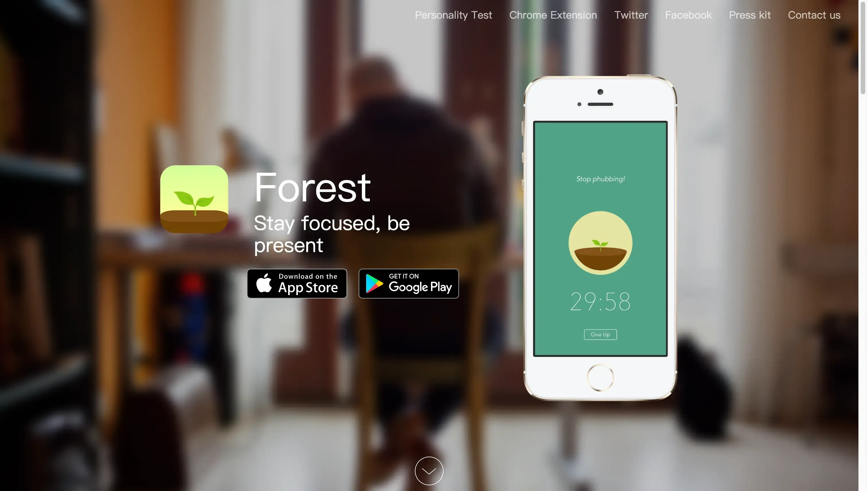 Forest App Landing Page Forest App Landing Page