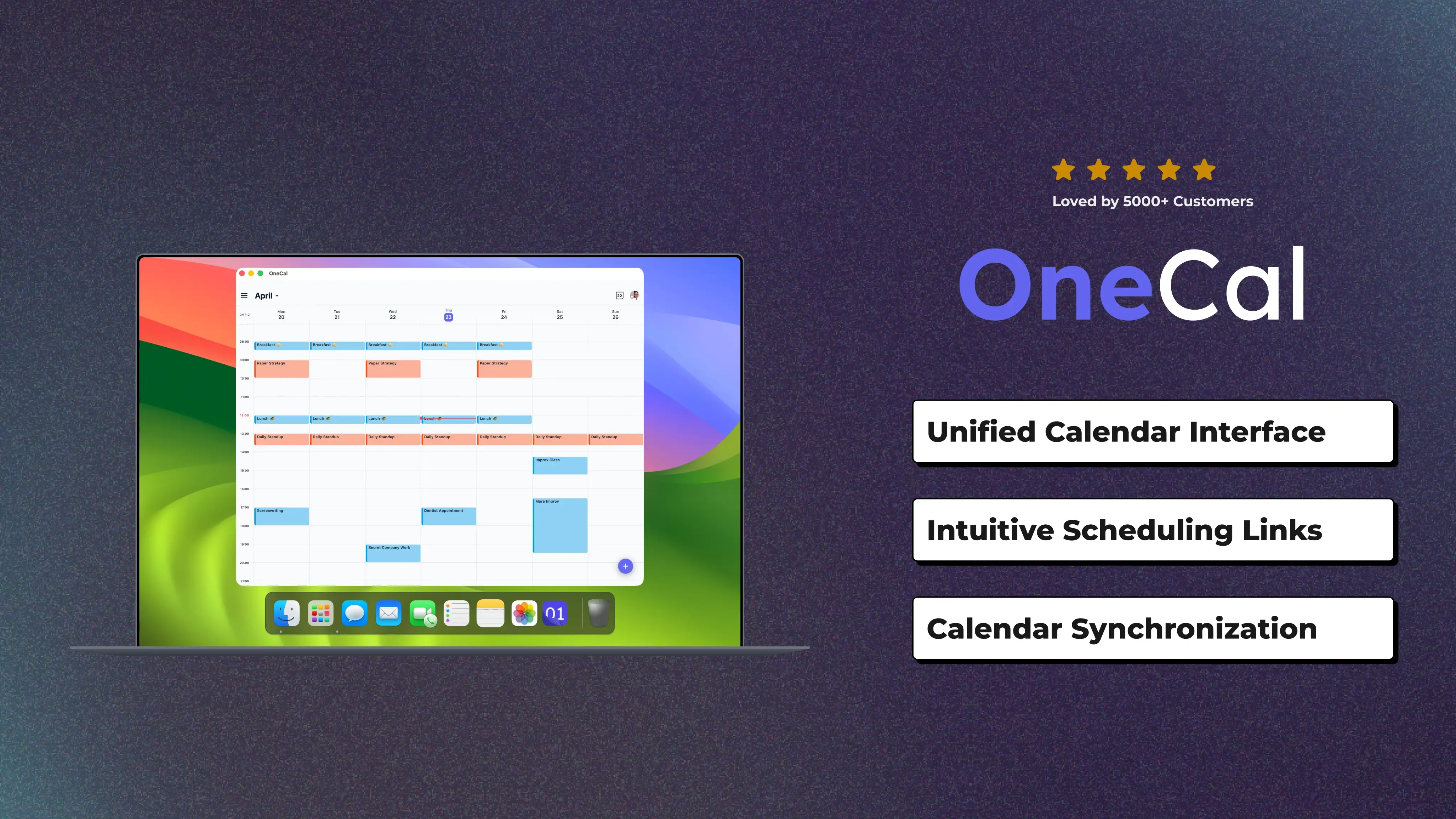 OneCal for Mac Ilustration