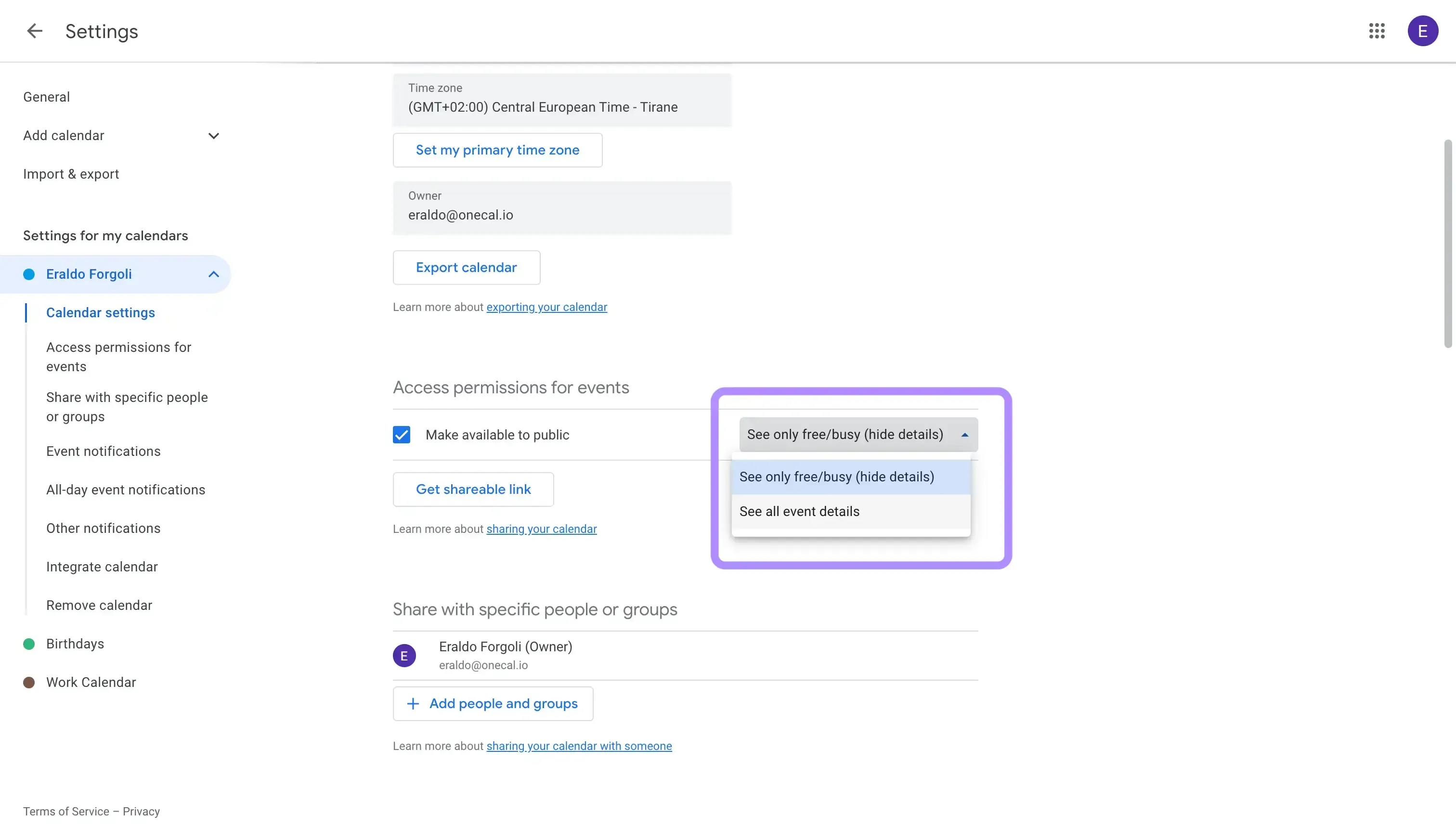 Google Calendar - Hide "Free/Busy" details Google Calendar - Hide "Free/Busy" details
