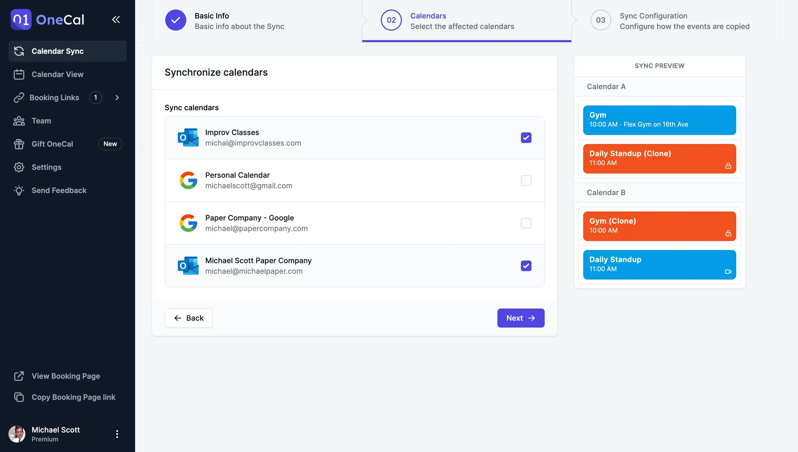 OneCal - Select all Outlook Calendars you want to sync OneCal - Select all Outlook Calendars you want to sync