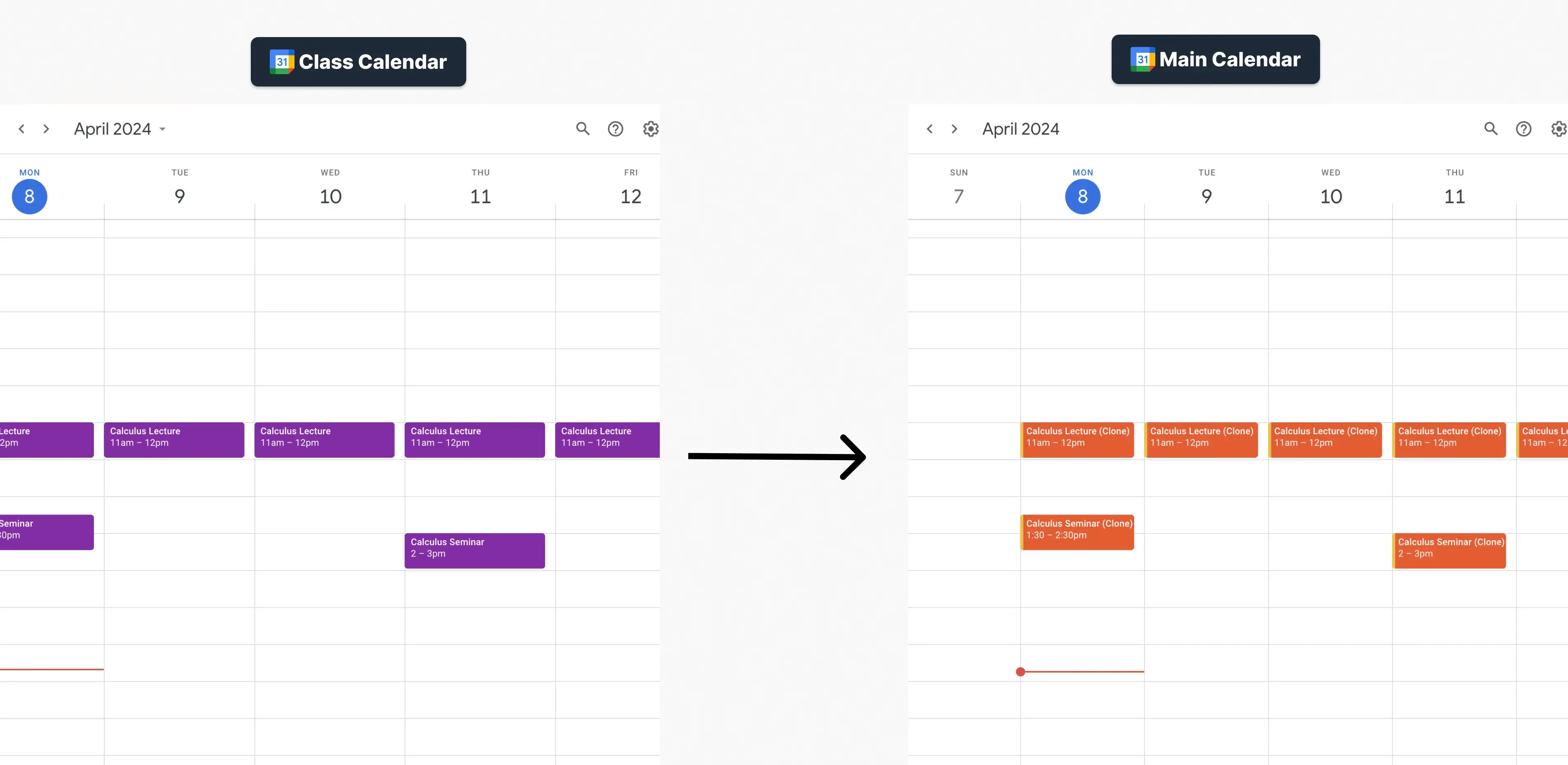 How to Sync Multiple Class Calendars Into One - A Guide For Professors And Students