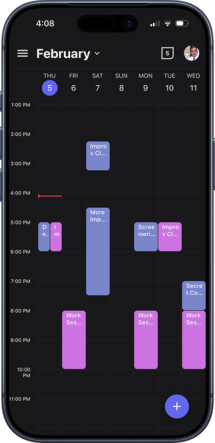 Mobiel app - Week View