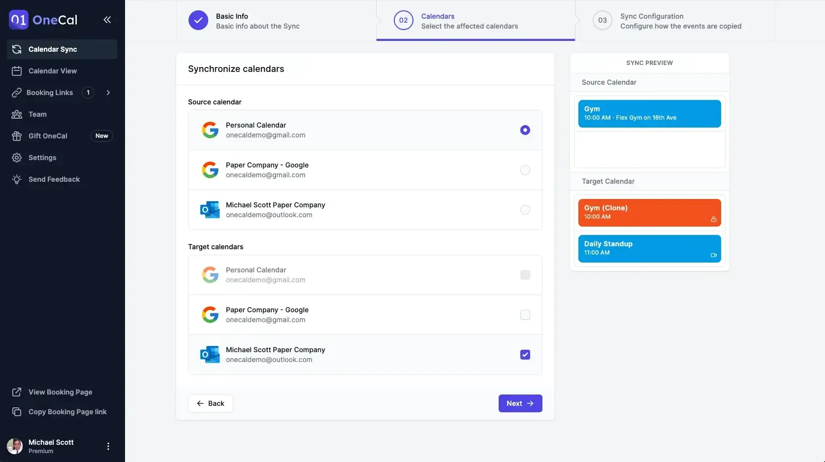 OneCal Calendar Sync - Choose which calendar to aggregate OneCal Calendar Sync - Choose which calendar to aggregate