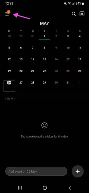 Step 2 - Click the hamburger menu Step 2 - Click the hamburger menu