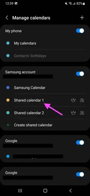 Shared Calendar is created Shared Calendar is created