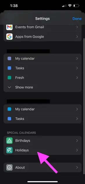 Google Calendar iOS - Click Holidays Google Calendar iOS - Click Holidays