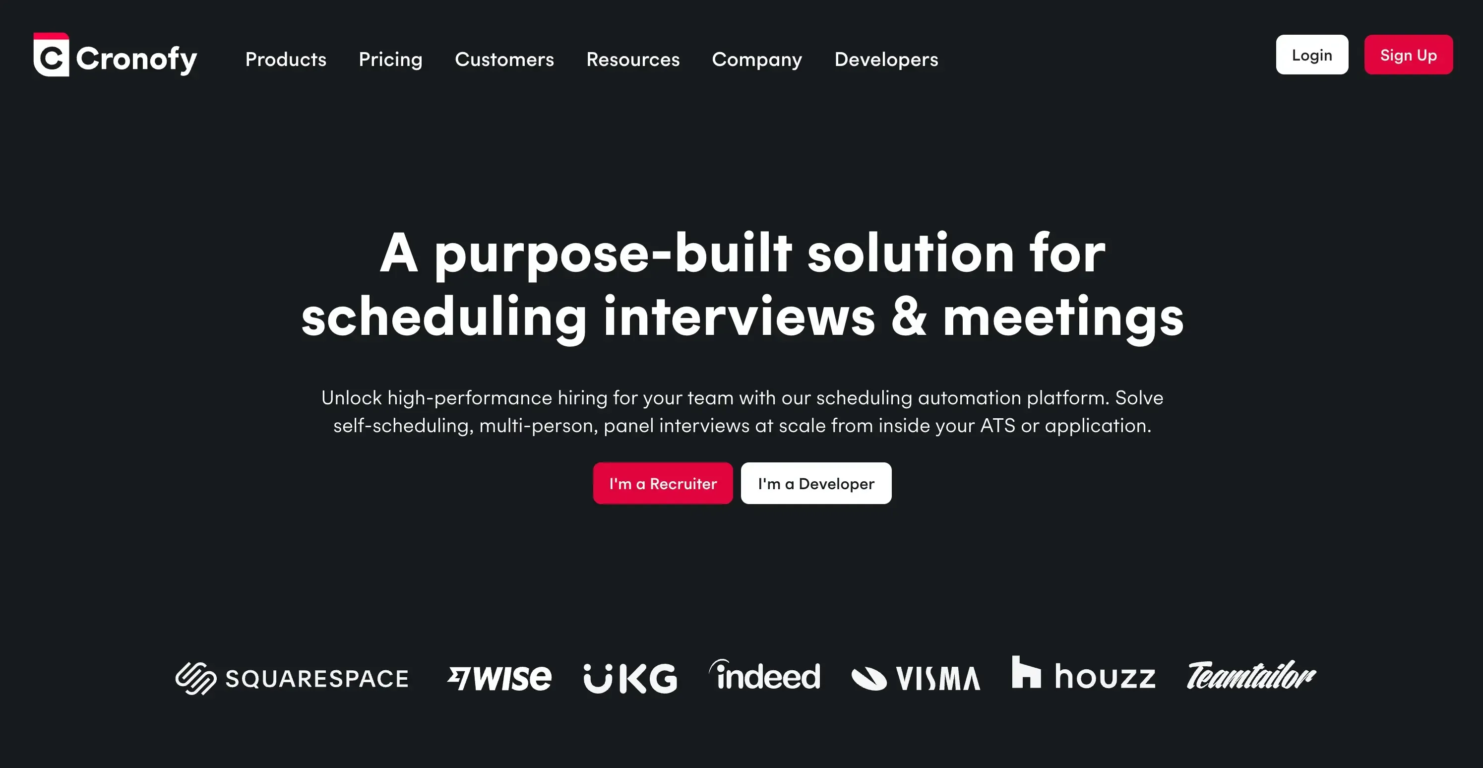 Cronofy Landing Page Cronofy Landing Page