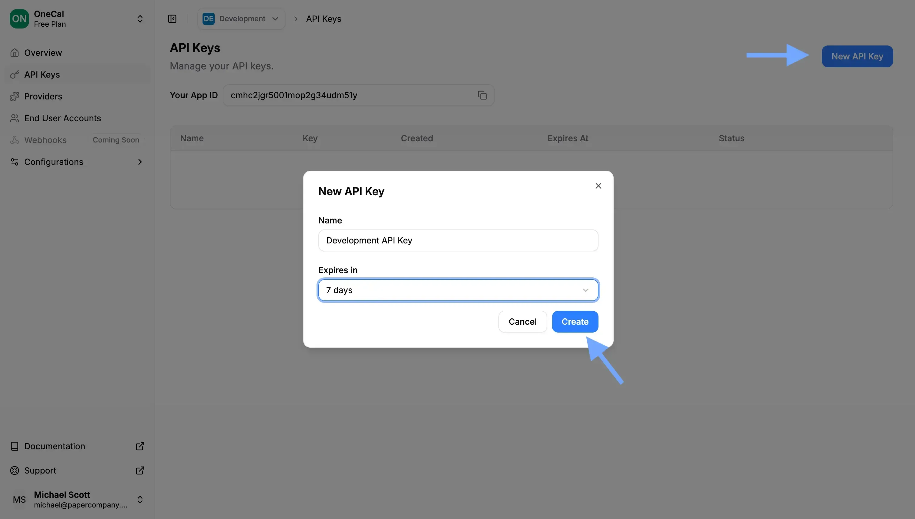 Create an API Key Illustration