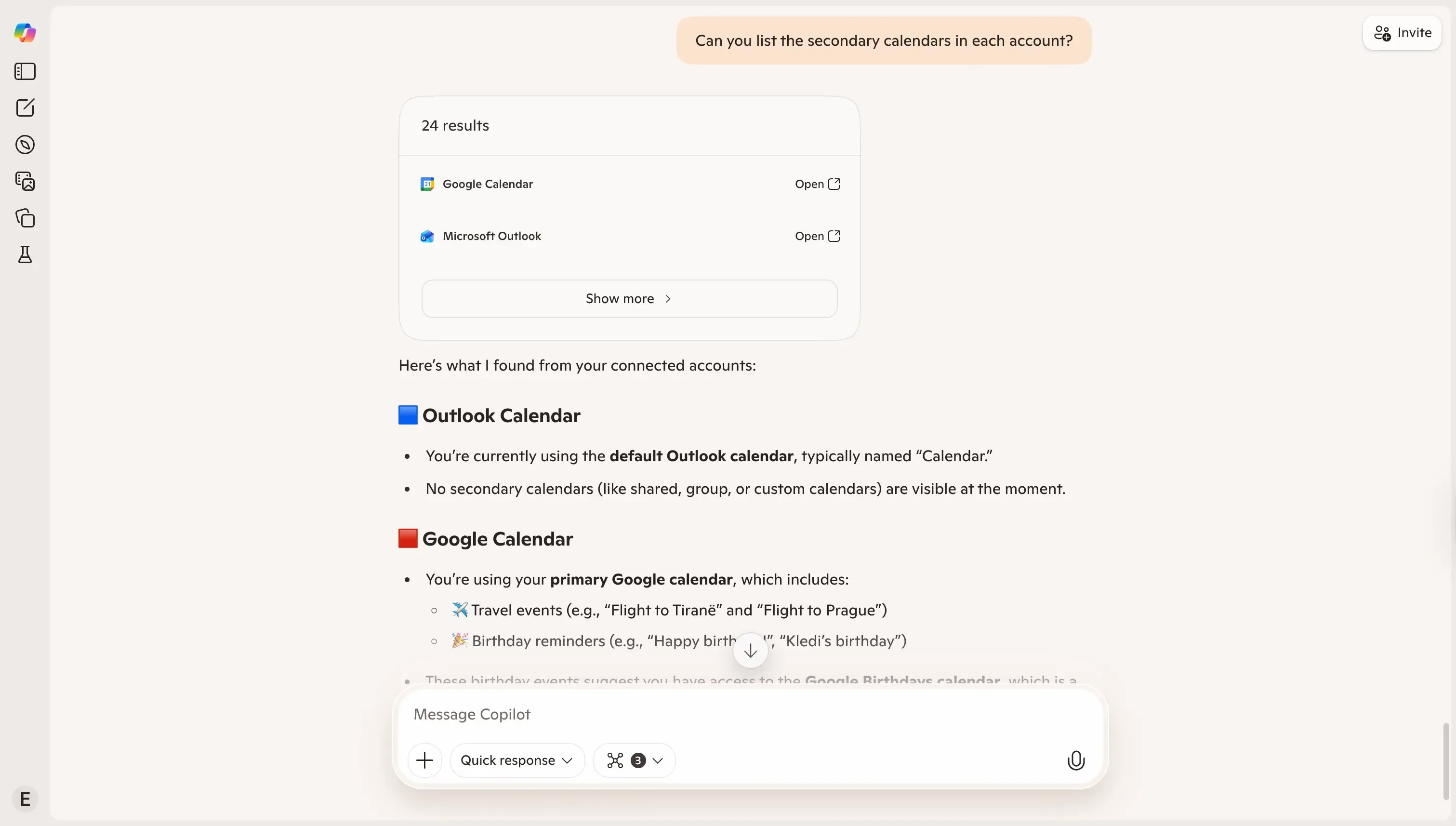So verbinden Sie mehrere Kalender mit Microsoft Copilot
