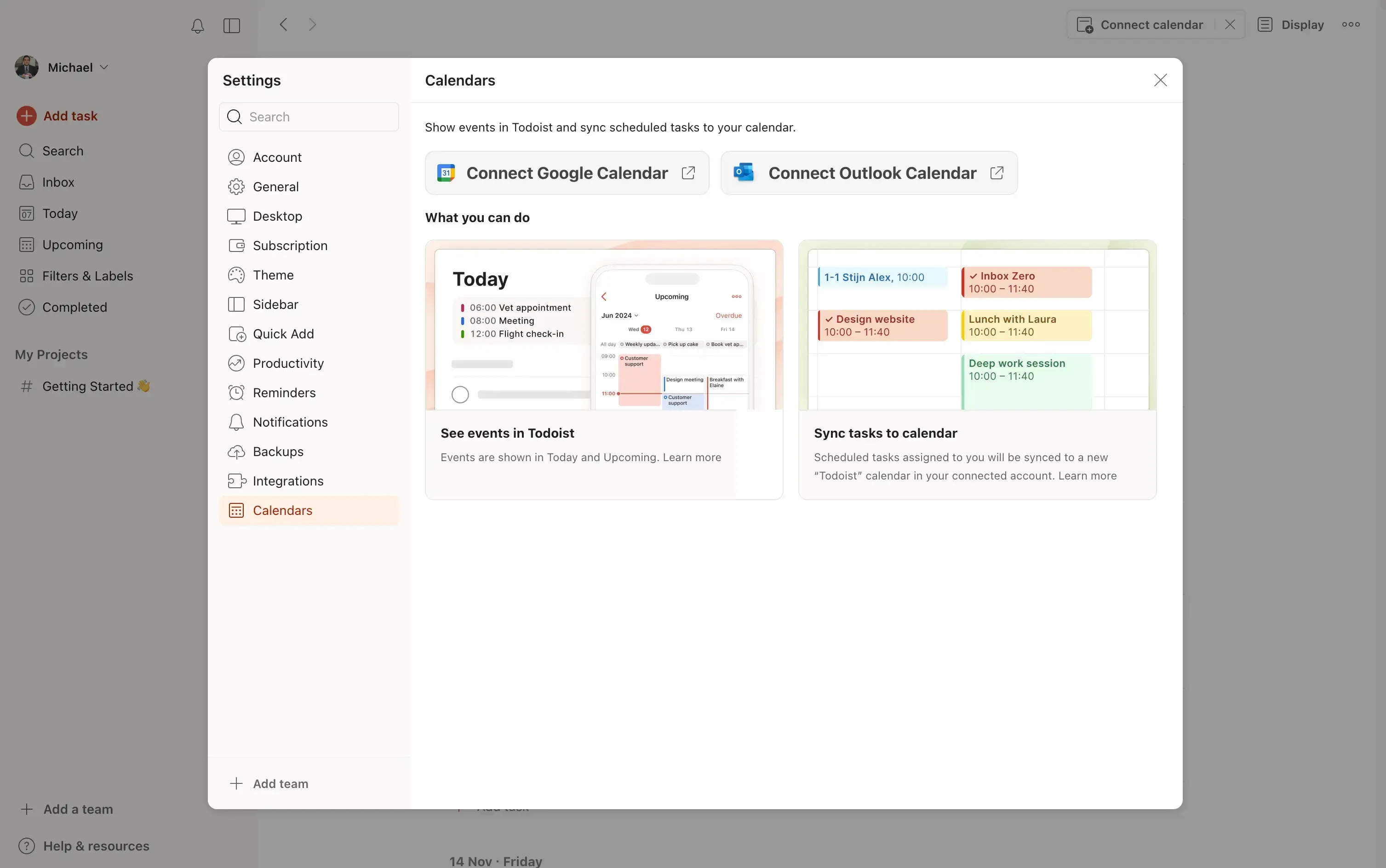Todoist - Supported Providers