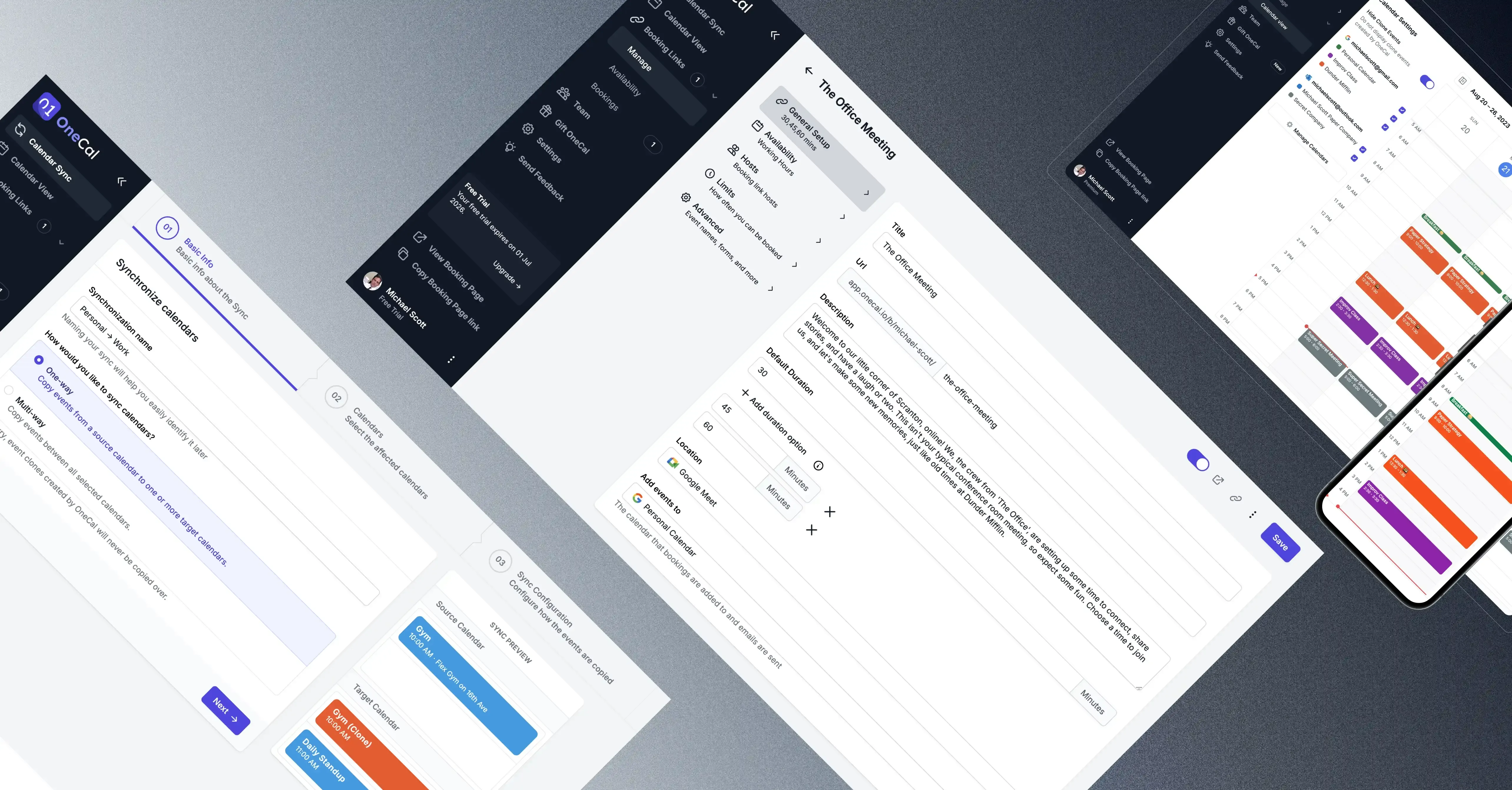 OneCal UI and UX OneCal UI and UX