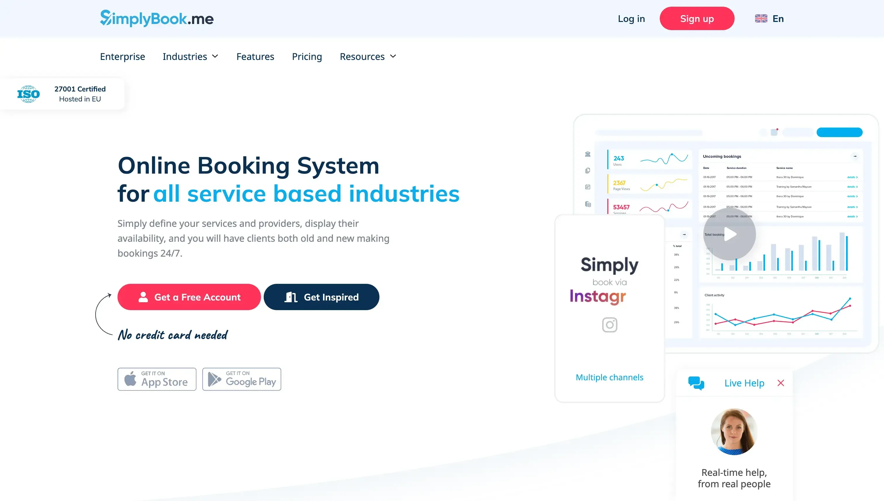 SimplyBookMe Landing Page SimplyBookMe Landing Page