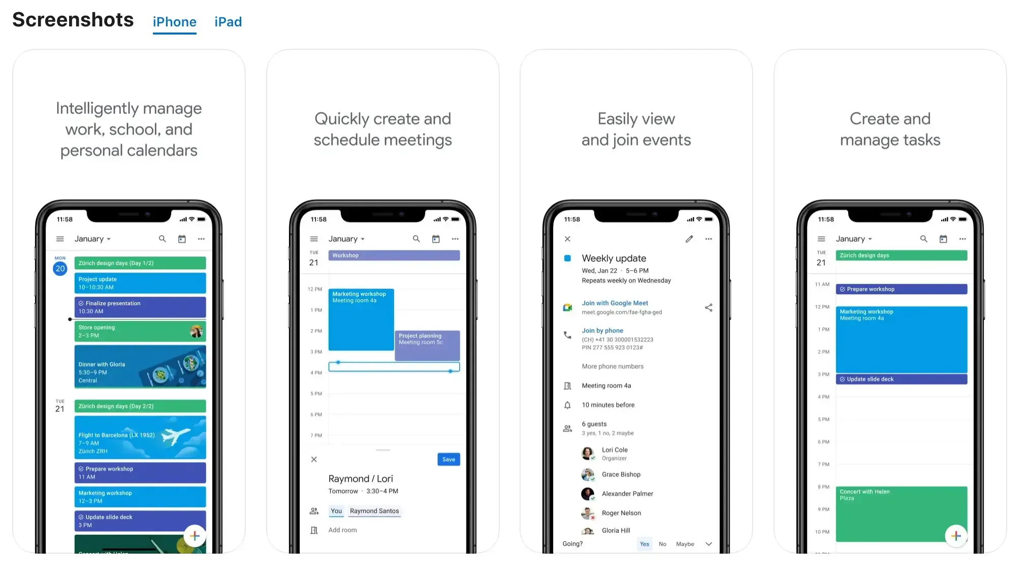 Google Calendar iOS Google Calendar iOS