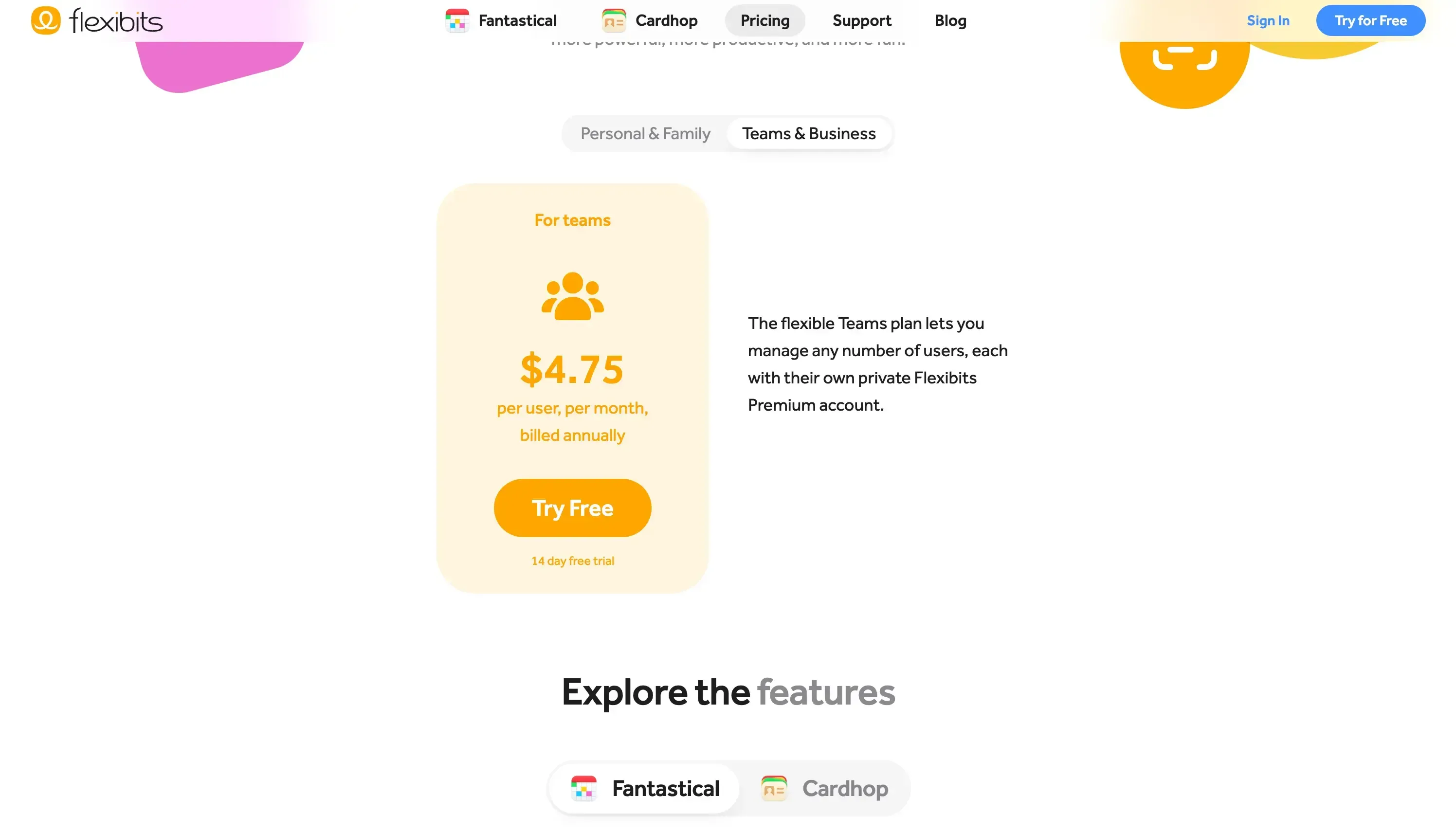 Fantastical Business Pricing Fantastical Business Pricing