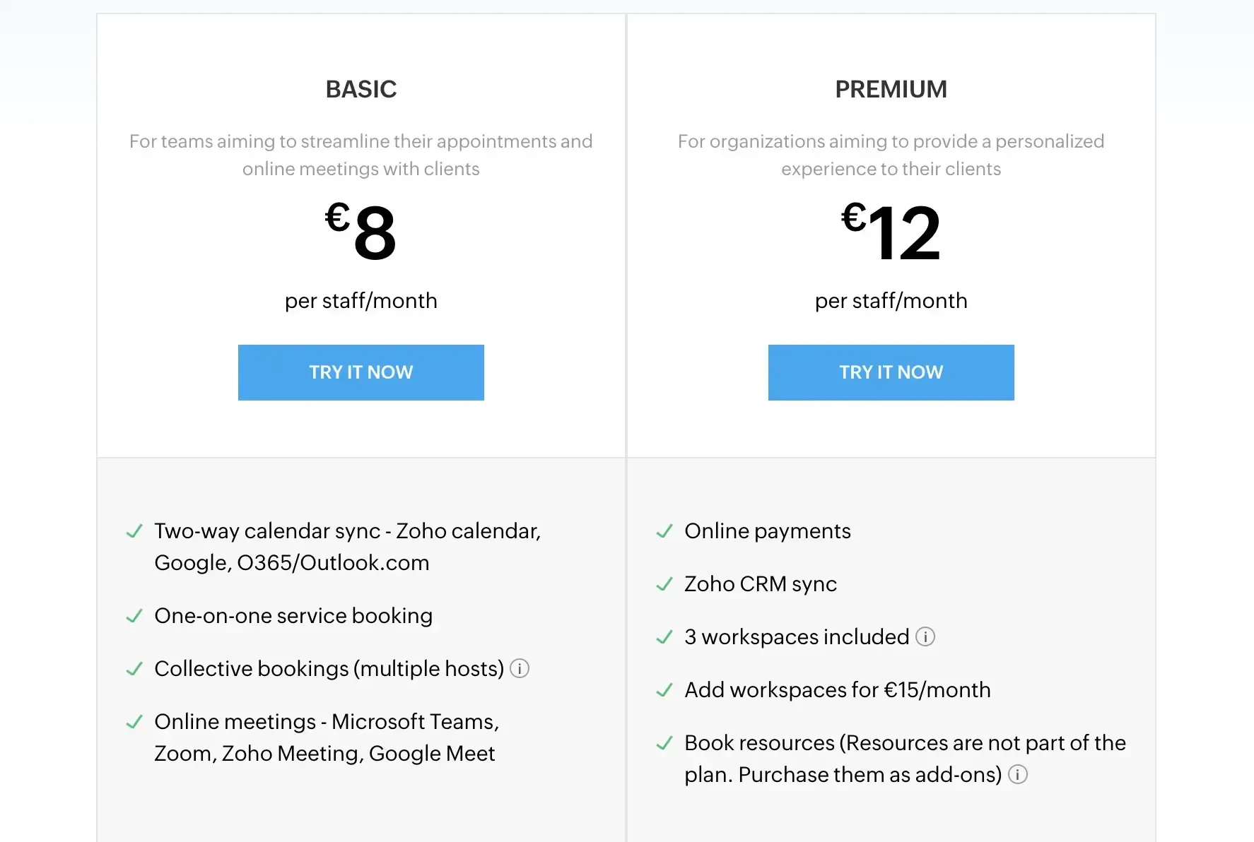 Zoho Calendar Pricing Zoho Calendar Pricing