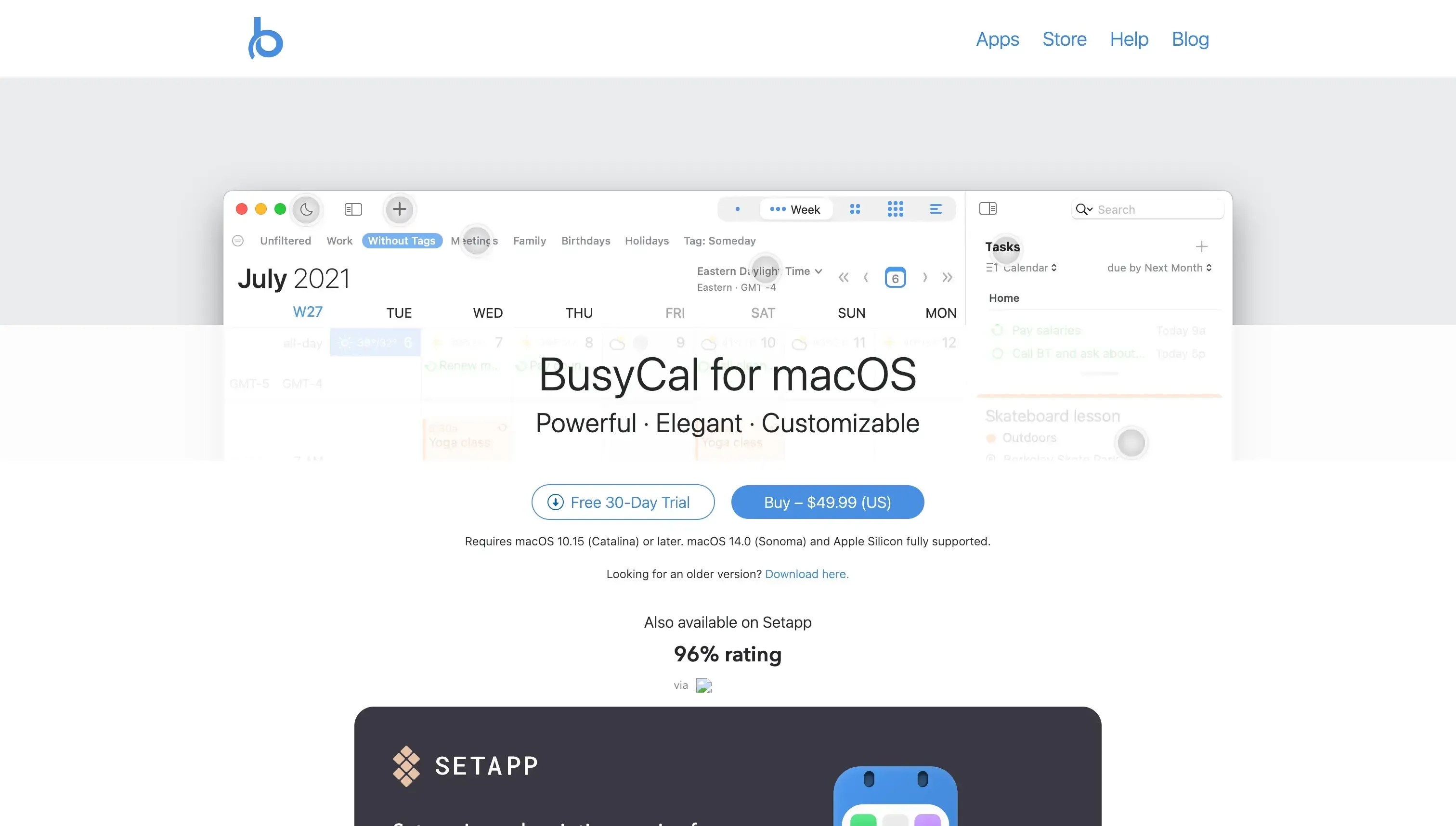 BusyCal for macOS BusyCal for macOS