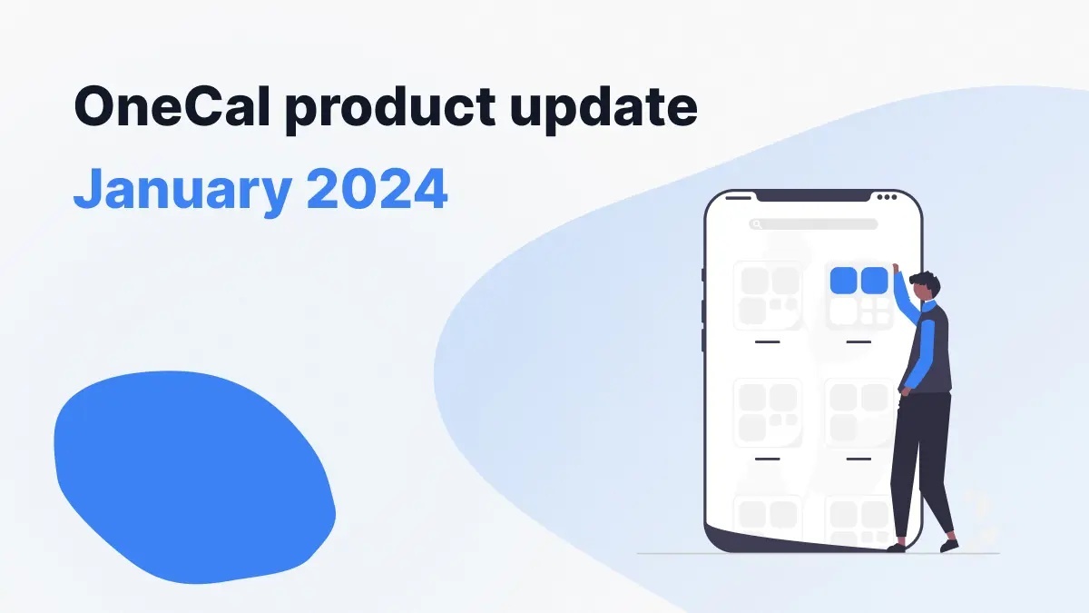 OneCal Produktupdate - Januar 2024